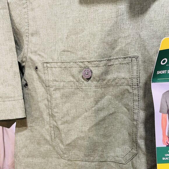 Orvis Short Sleeve Mens Tech Shirt Army Green Classic Collection Size S NWT - Picture 6 of 8